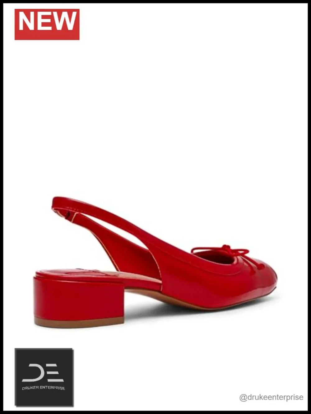 Steve Madden Loved Pumps Block Heel Square Toe Slingback PU Heels